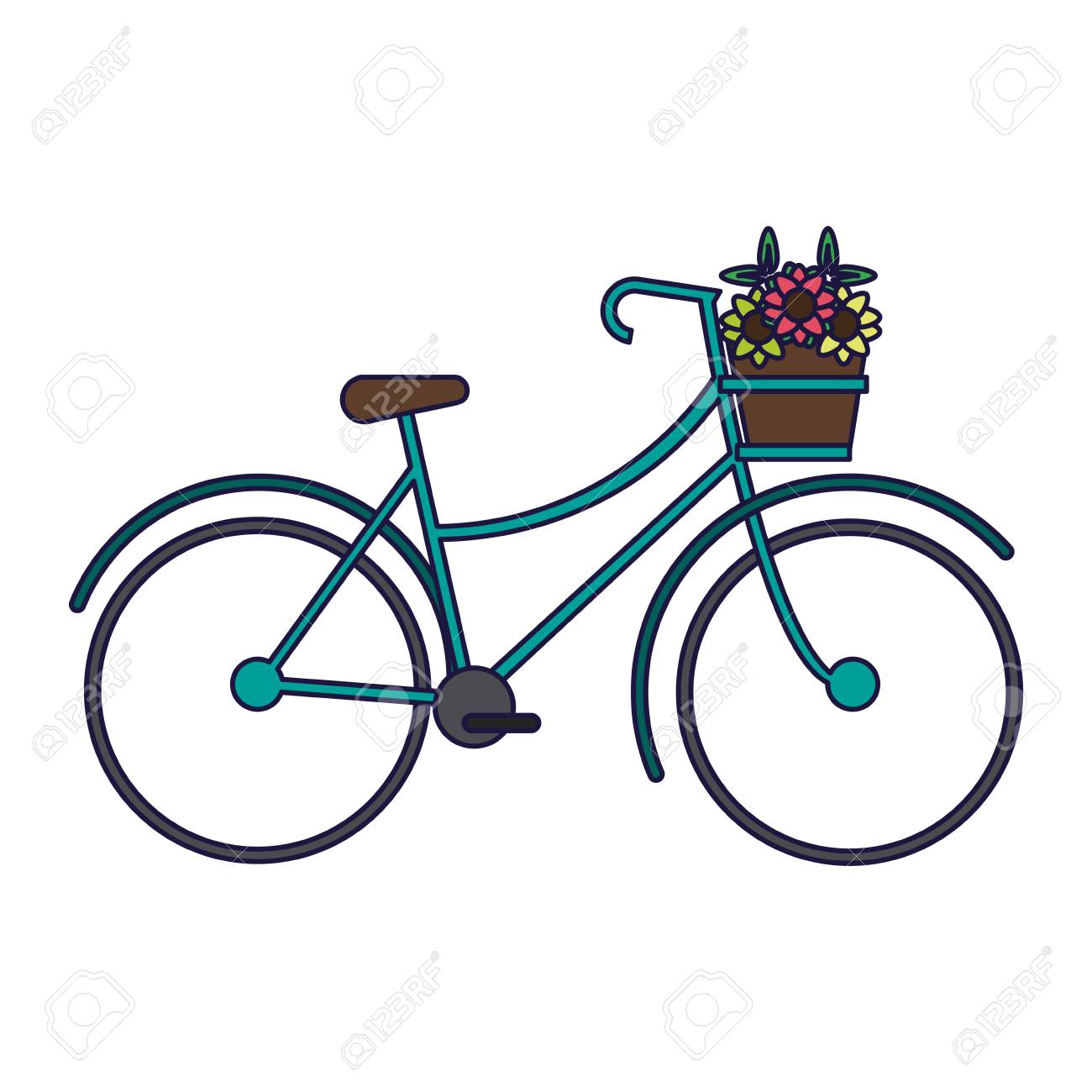 vintage basket bike