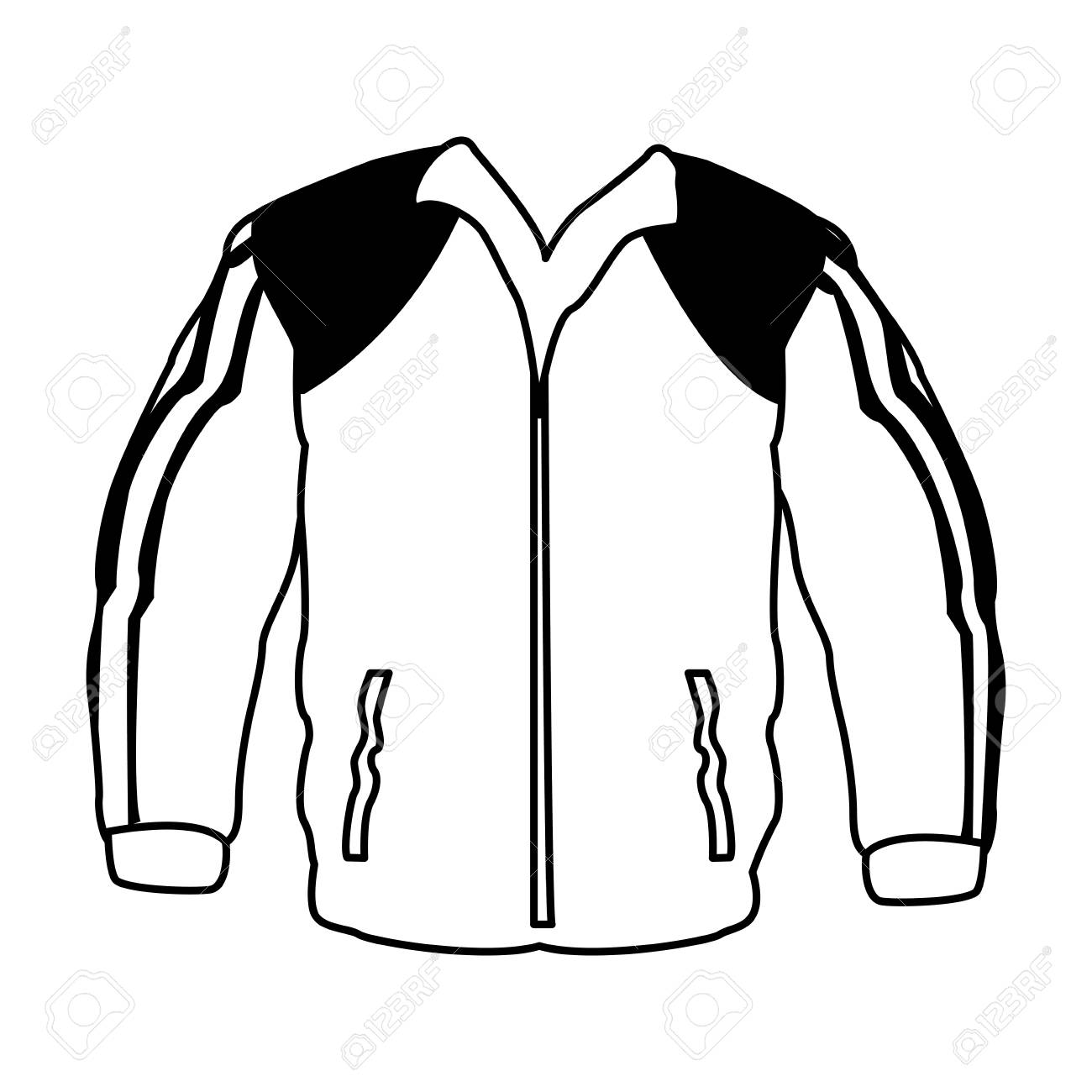 black and white jacket