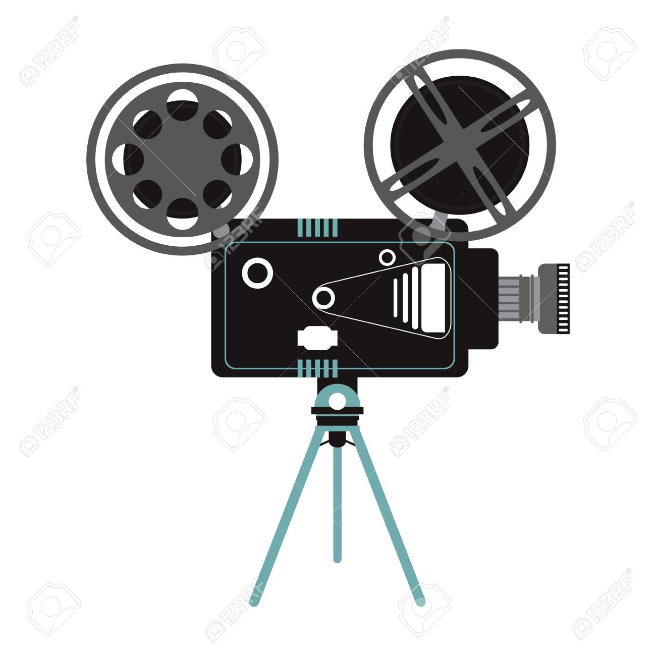 Cinema Movie Camera Vintage Vector Illustration Graphic Design Royalty Free Cliparts Vectors And Stock Illustration Image