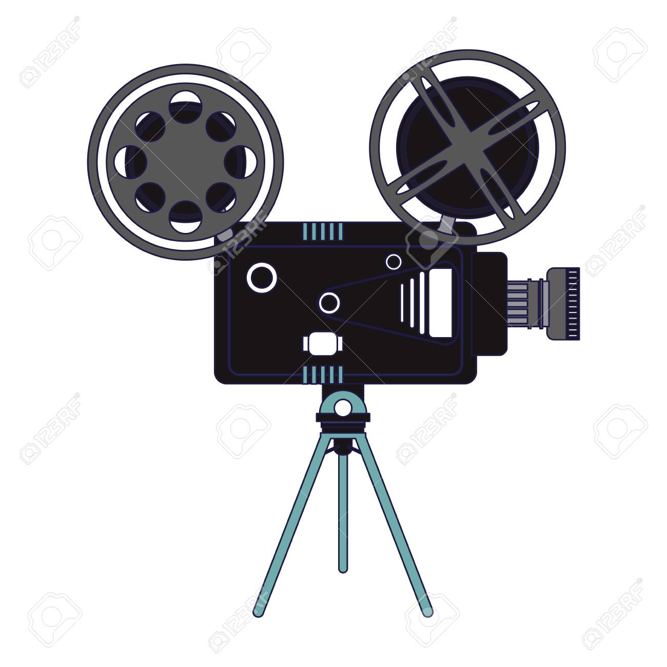 Cinema Movie Camera Vintage Vector Illustration Graphic Design Royalty Free Cliparts Vectors And Stock Illustration Image
