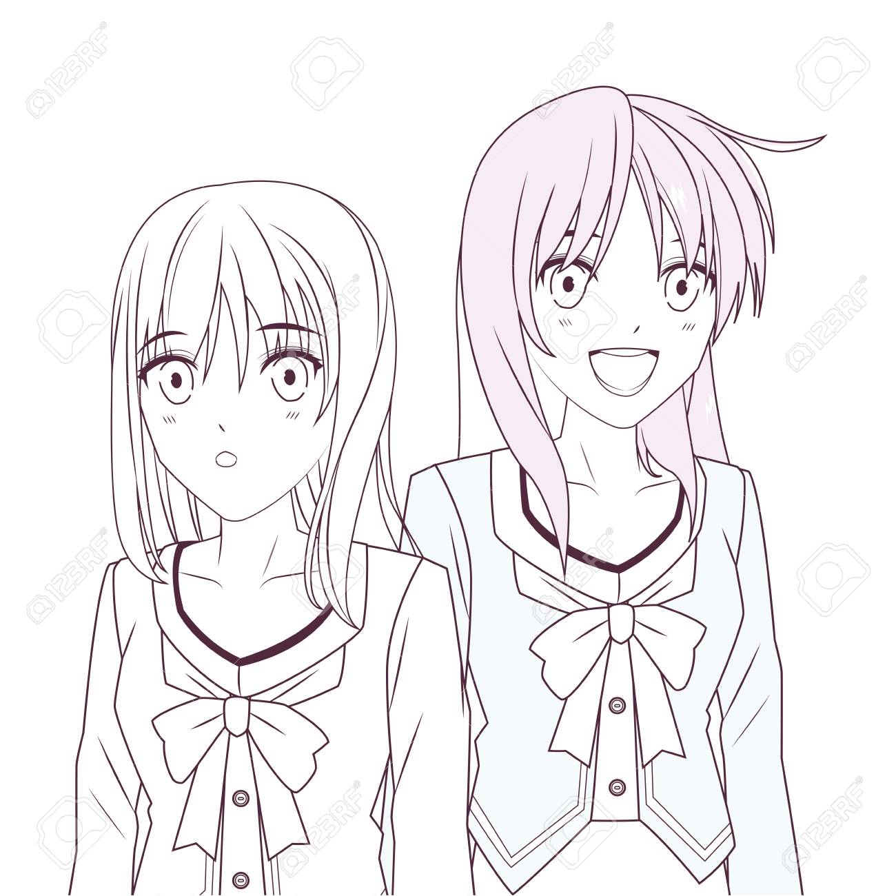 Anime Manga Girls Black And White Vector Illustration Graphic Royalty Free Cliparts Vectors And Stock Illustration Image Anime Manga Girls Black And White Vector Illustration Graphic Royalty Free Cliparts Vectors And Stock Illustration Image