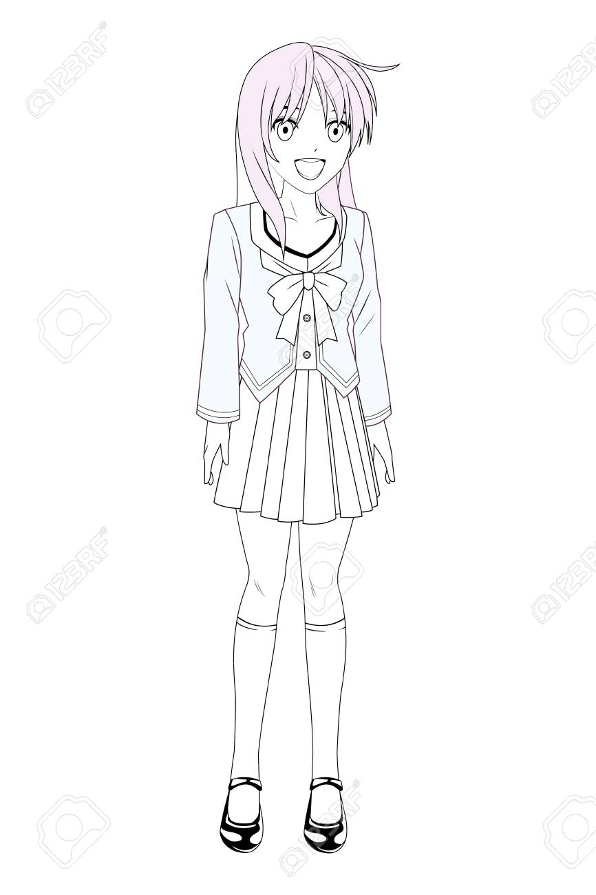 Anime Manga Girl Laughing Black And White Vector Illustration Royalty Free Cliparts Vectors And Stock Illustration Image Anime Manga Girl Laughing Black And White Vector Illustration Royalty Free Cliparts Vectors And Stock Illustration Image