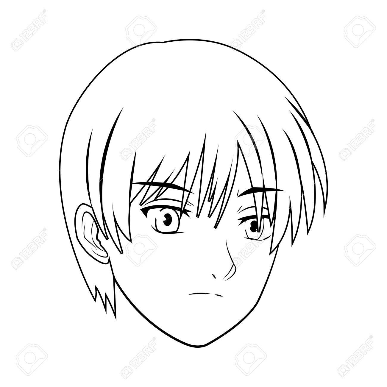 Anime Manga Man Only Face Black And White Vector Illustration Royalty Free Cliparts Vectors And Stock Illustration Image Anime Manga Man Only Face Black And White Vector Illustration Royalty Free Cliparts Vectors And Stock Illustration Image