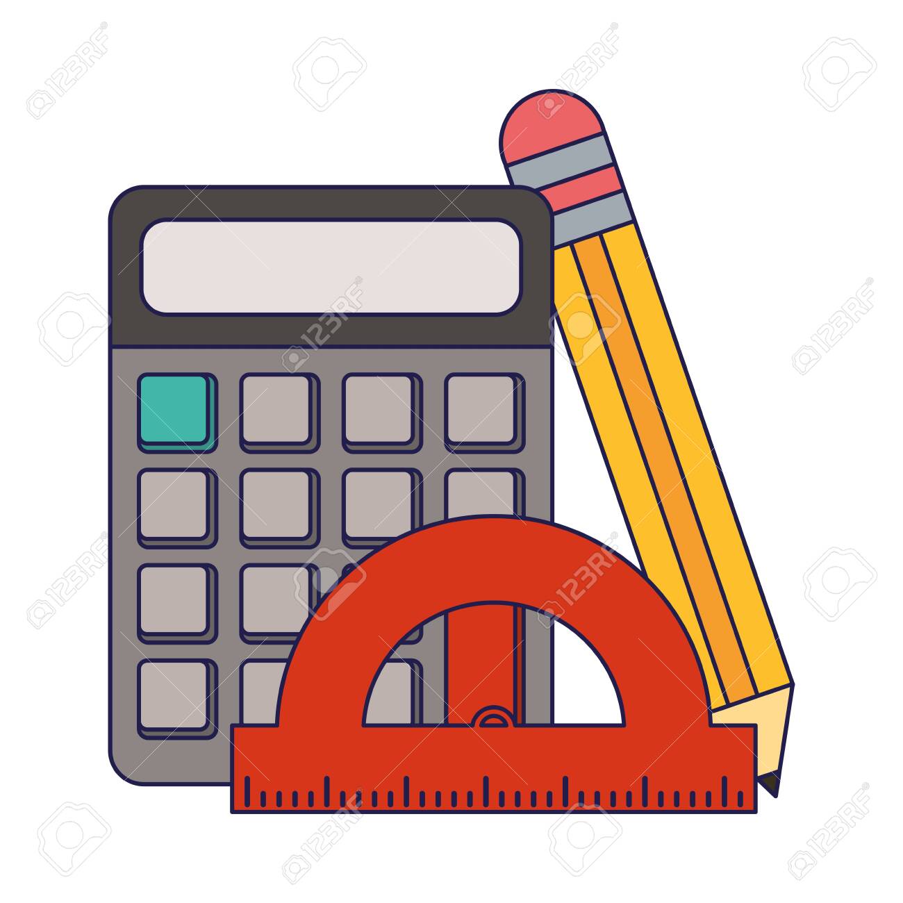 XPT Ruler Calculator,Mini Solar Transparent Ruler Calculator with Magnifier Student Gift School Supplies Black