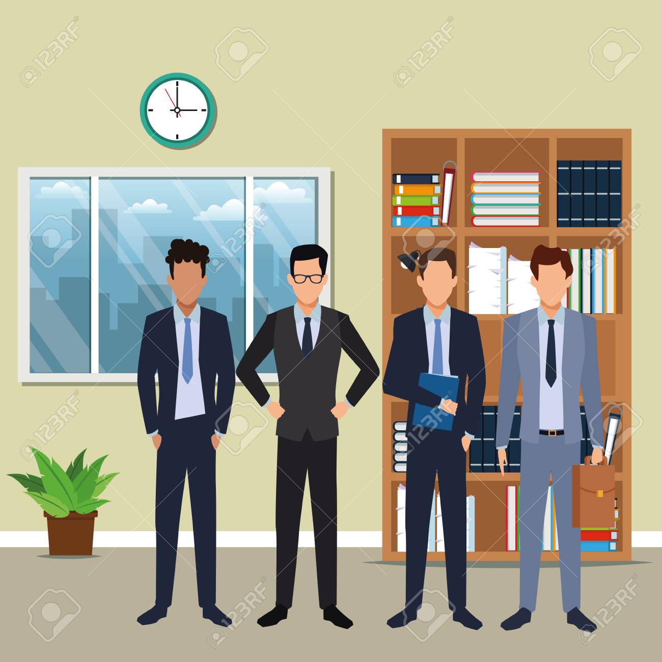 executive business men cartoon inside office building scenery vector illustration graphic design - 120441607 executive business men cartoon inside office building scenery vector illustration graphic design - 120441607