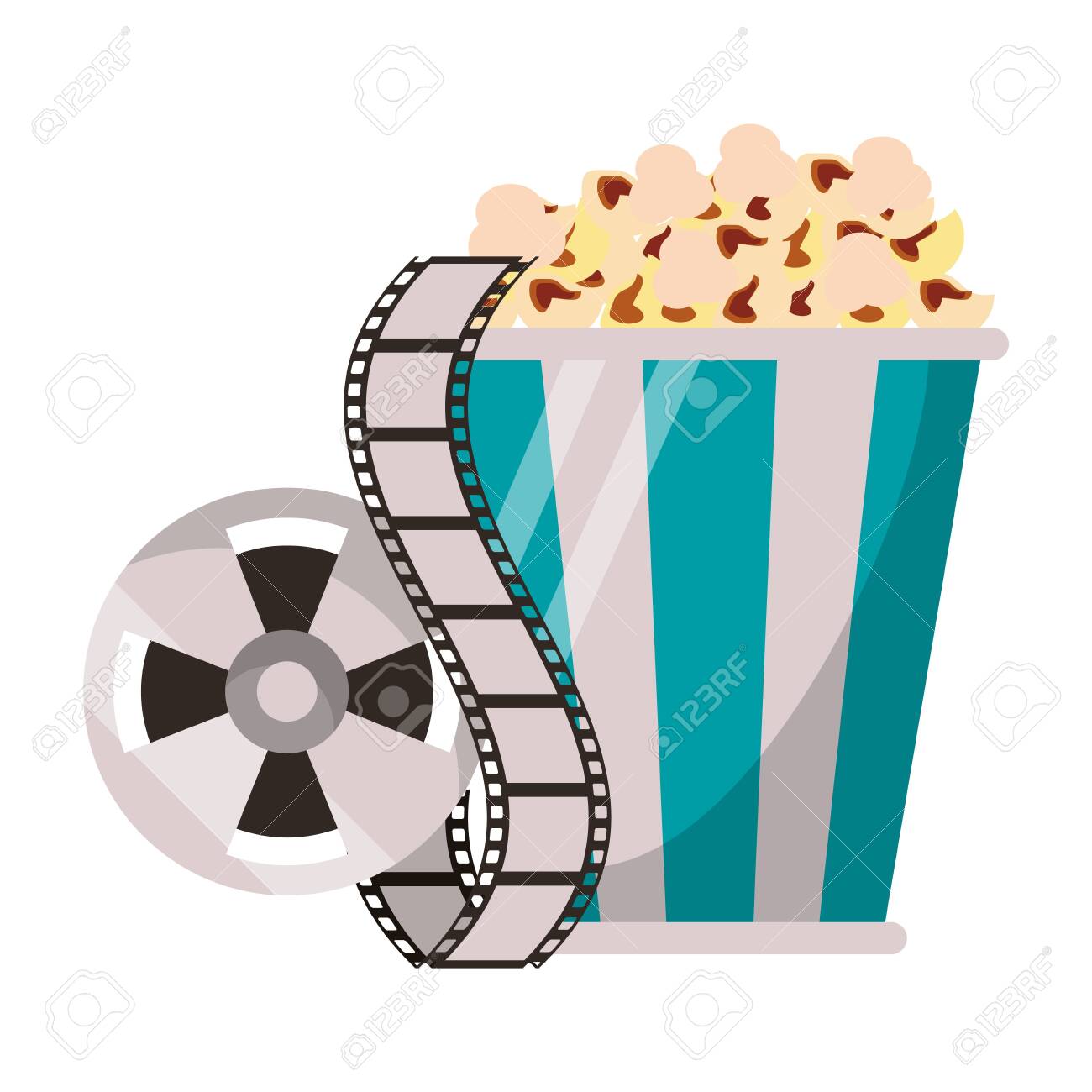 Cinema Equipment And Movies Cartoons Vector Illustration Graphic Royalty Free Cliparts Vectors And Stock Illustration Image