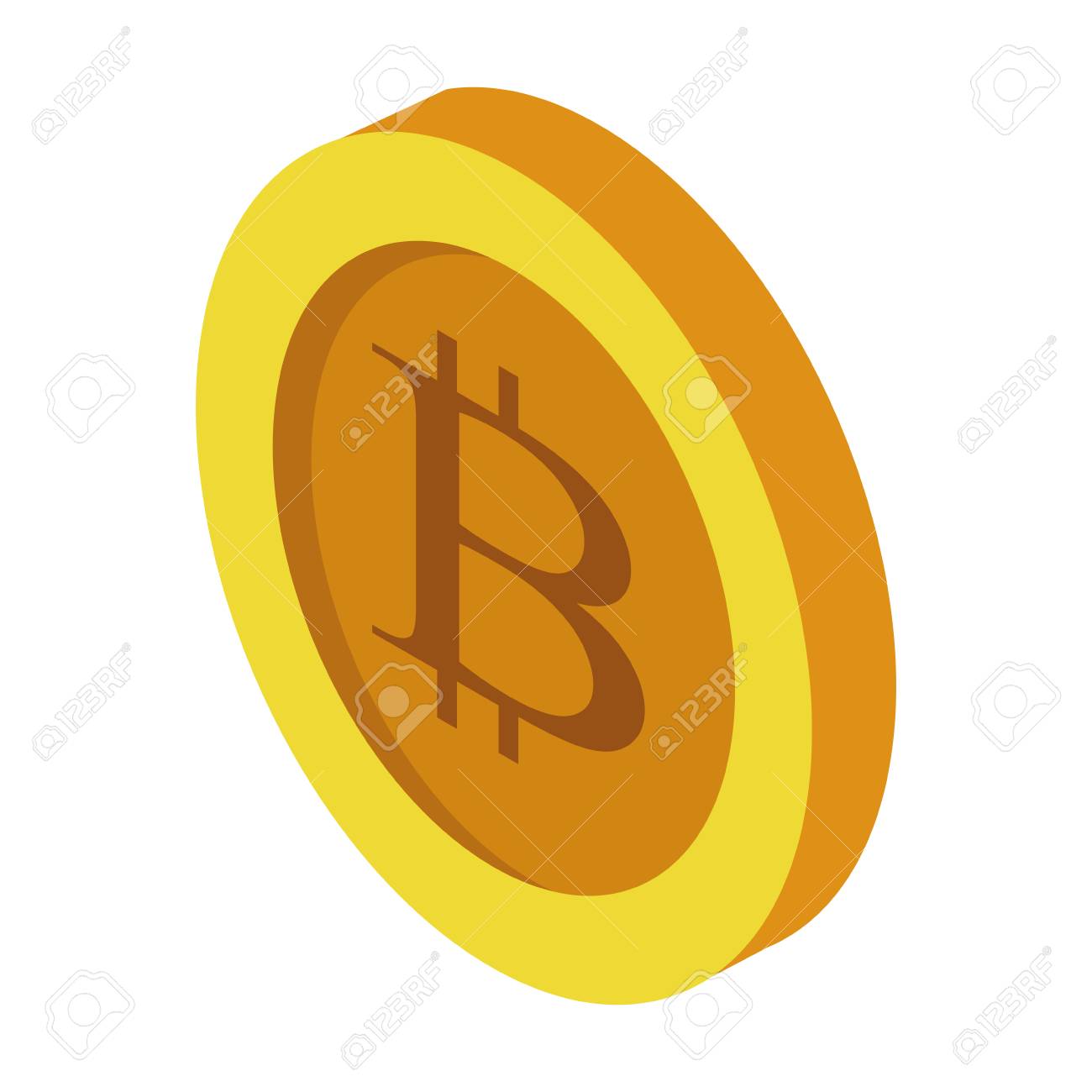 Cryptocurrency Coins Icon Cartoon Bitcoin Vector Illustration Graphic  Design 免版税剪贴画，向量插图和库存图片. Image 123116498