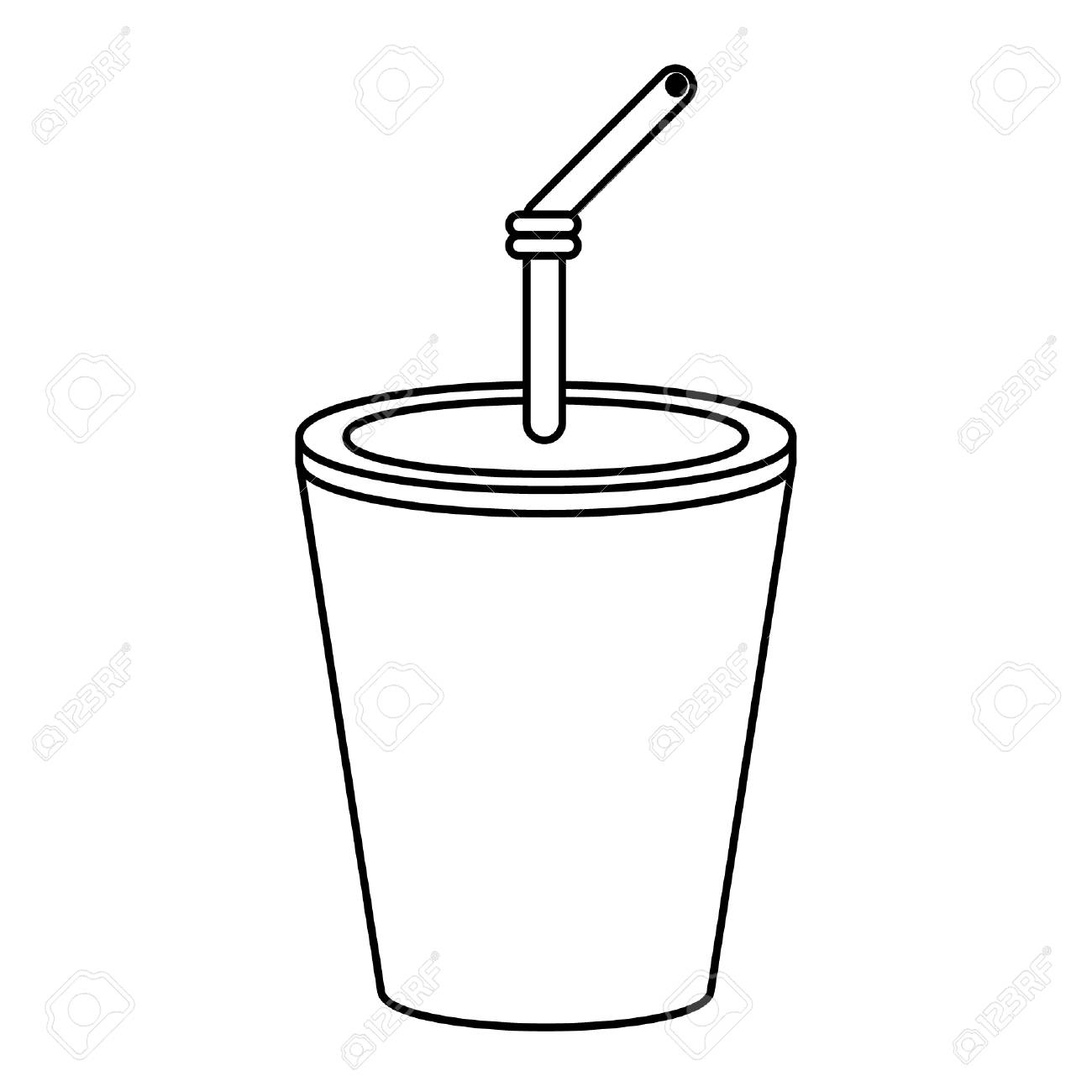 cup with a straw