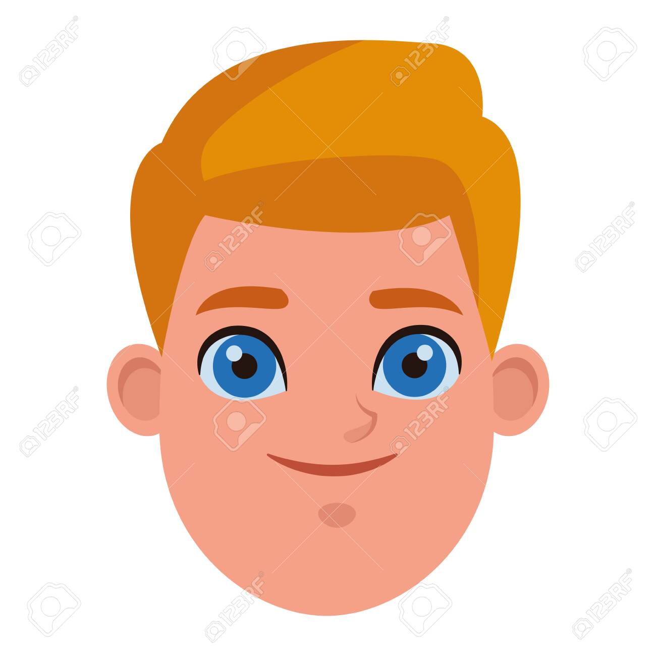 Young Little Kid Blond Boy With Blue Eyes Profile Picture Avatar Cartoon  Character Portrait Vector Illustration Graphic Design Royalty Free SVG,  Cliparts, Vectors, and Stock Illustration. Image 124821449., image size:1300x1300