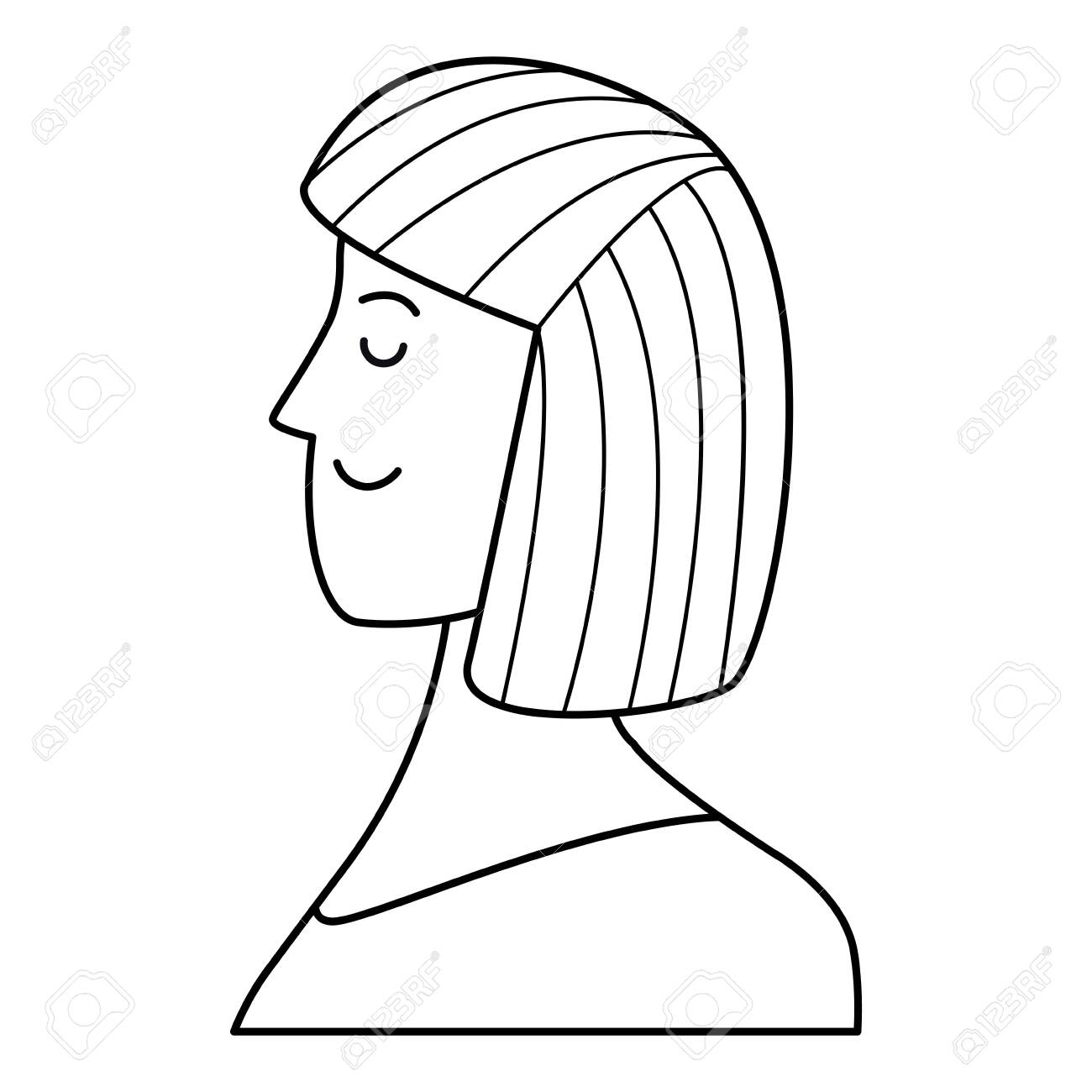 Woman Portrait Avatar Cartoon Character With Short Hair Black And White Vector Illustration Graphic Design Royalty Free SVG, Cliparts, Vectors, And Stock Illustration. Image 124819107. Woman Portrait Avatar Cartoon Character With Short Hair Black And White Vector Illustration Graphic Design Royalty Free SVG, Cliparts, Vectors, And Stock Illustration. Image 124819107.