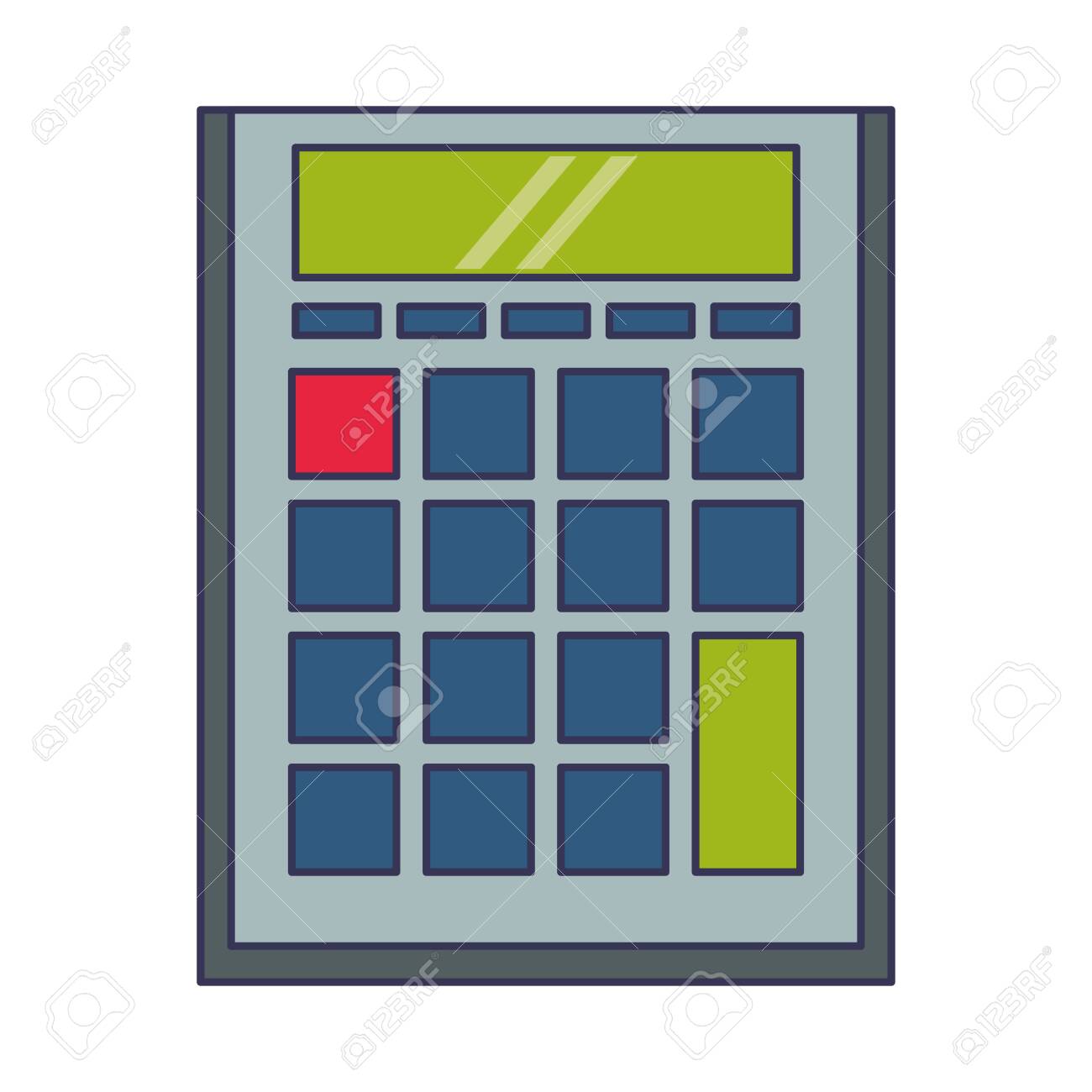 personal finance calculator cartoon vector illustration graphic personal expense calculator