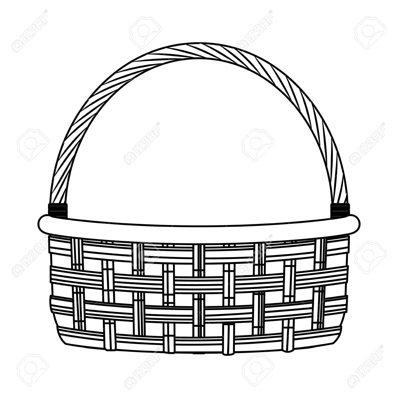 Empty Fruits Basket Icon Over White Background, Vector Illustration Royalty  Free SVG, Cliparts, Vectors, and Stock Illustration. Image 132101582., image size:1300x1300