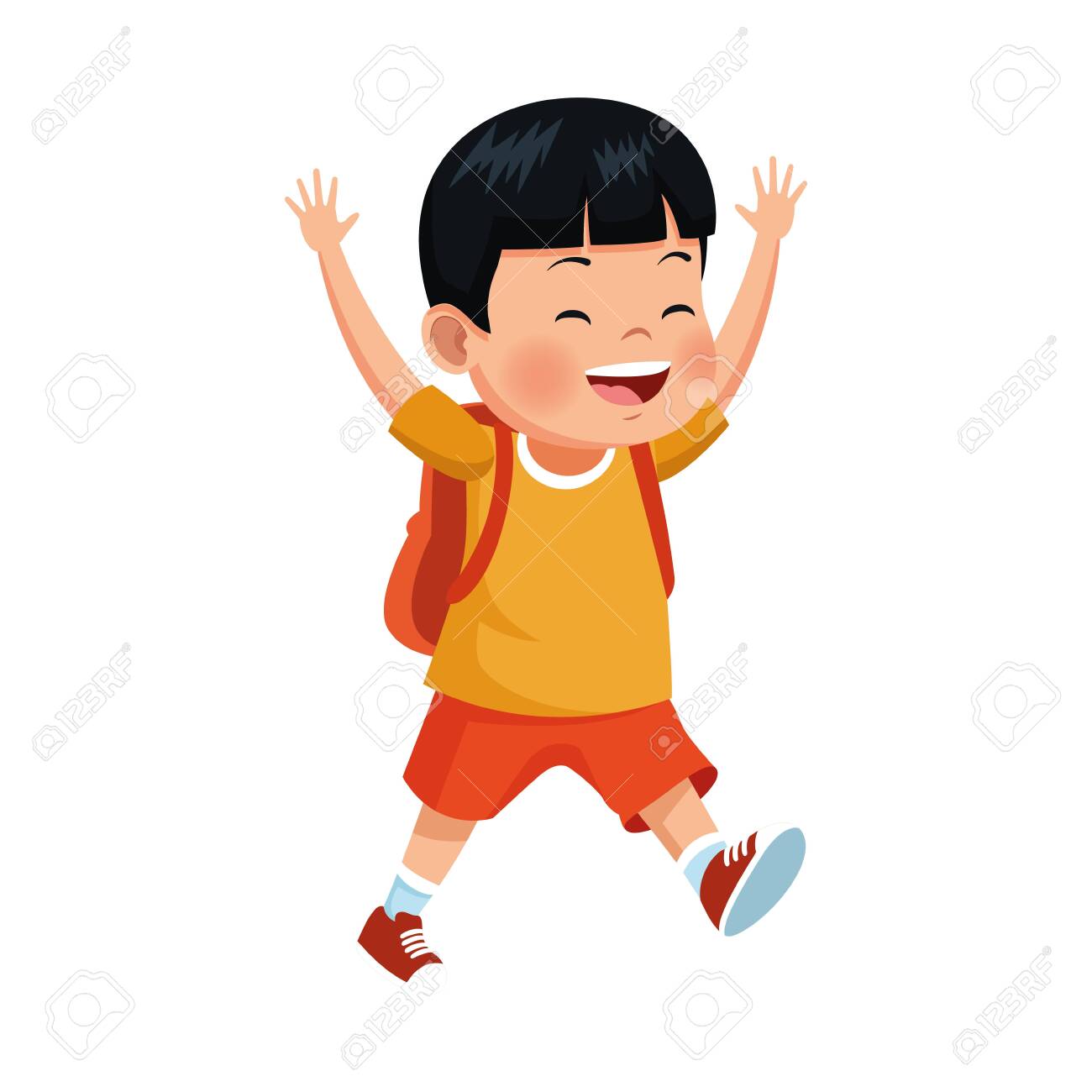 Cartoon Excited Boy Icon Over White Background, Vector Illustration Royalty  Free SVG, Cliparts, Vectors, and Stock Illustration. Image 138516223., image size:1300x1300