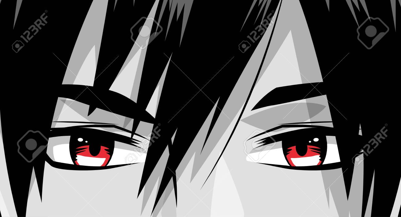 Young guy anime boy character japanese Royalty Free Vector