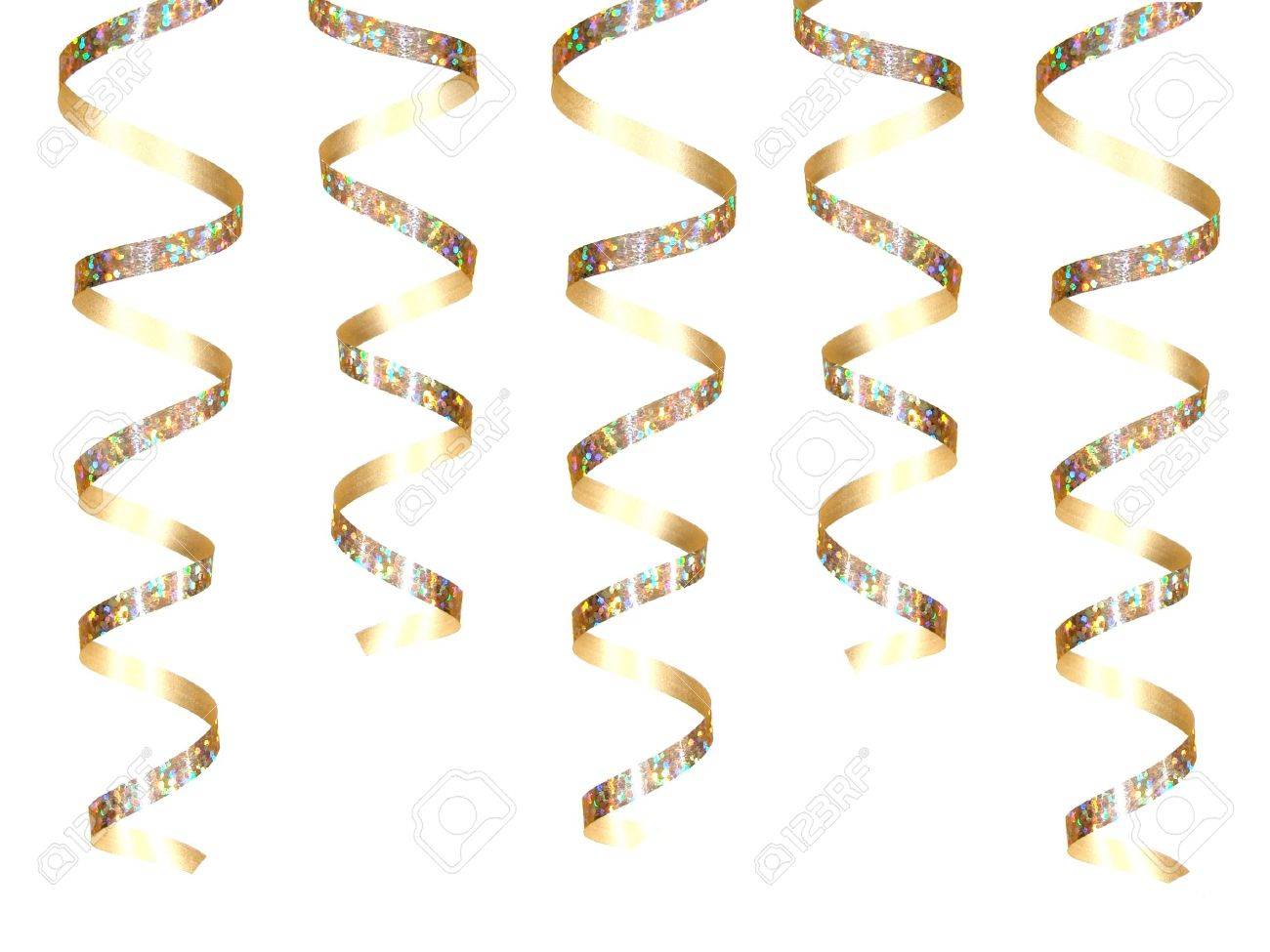 Hanging golden party ribbon - 9181709 Hanging golden party ribbon - 9181709