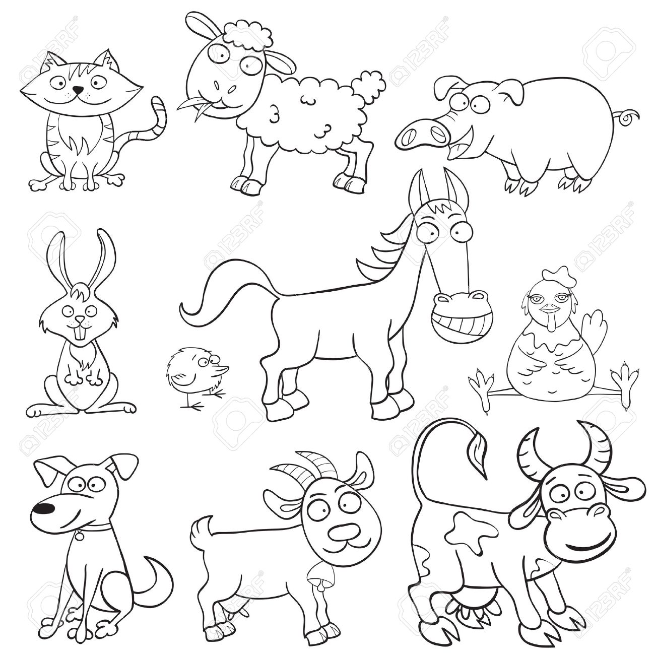 660 Coloring Book Farm Animals Free Best HD 660 Coloring Book Farm Animals Free Best HD