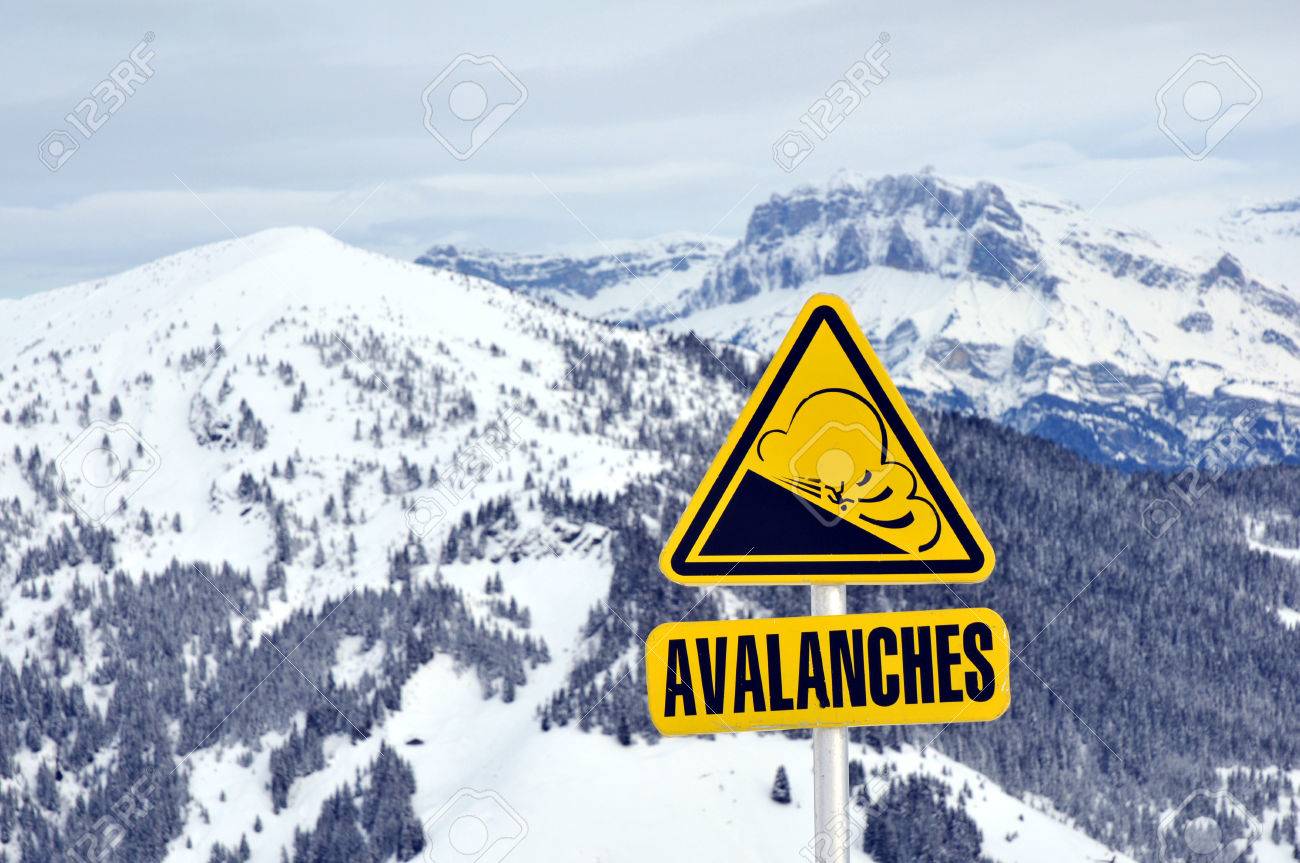 Avalanche Sign Stock Photo, Picture and Royalty Free Image. Image 23645742.