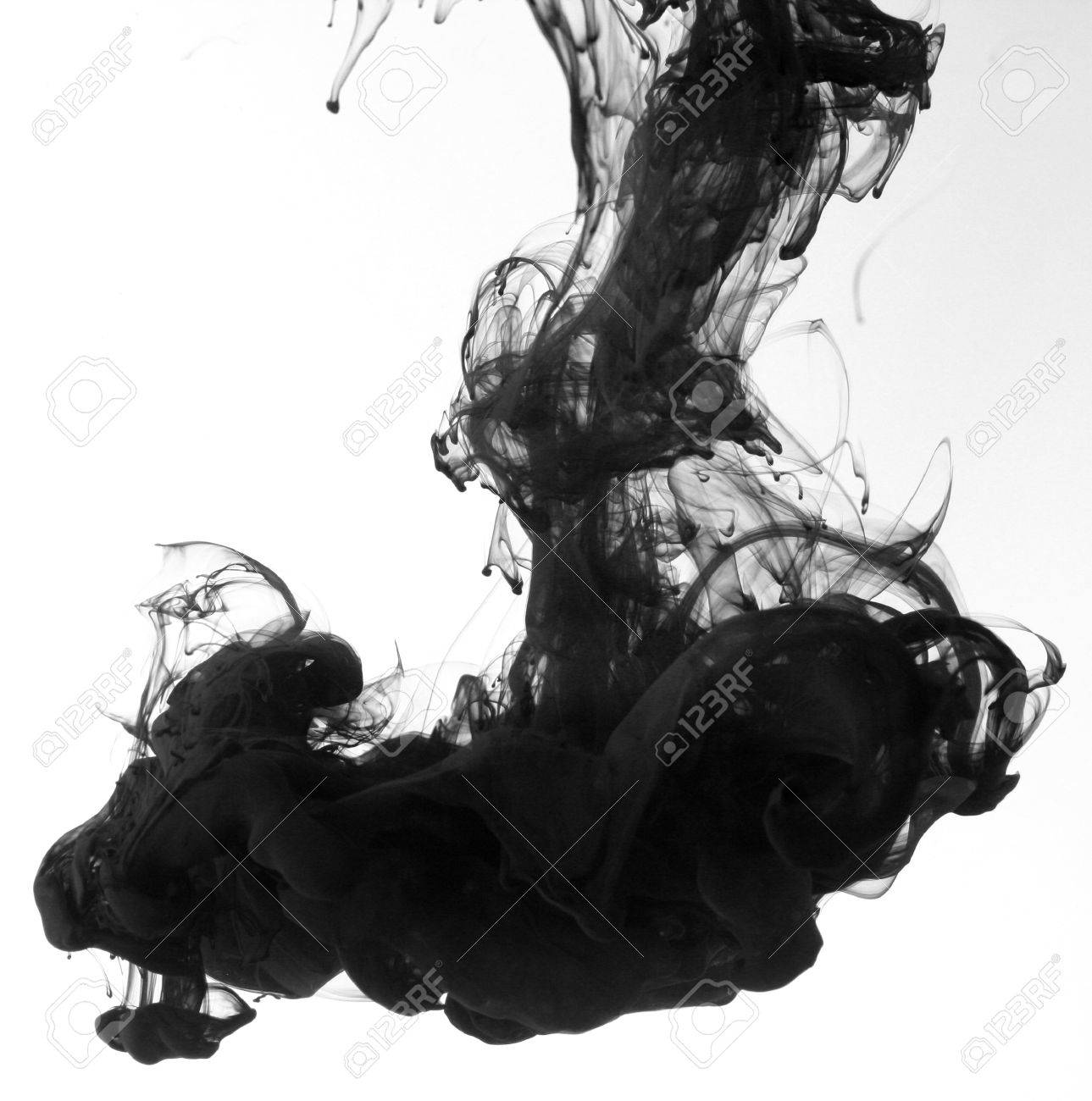 Smoke Liquid Ink In Water Stock Photo, Picture And Royalty Free Image. Image 9895814.