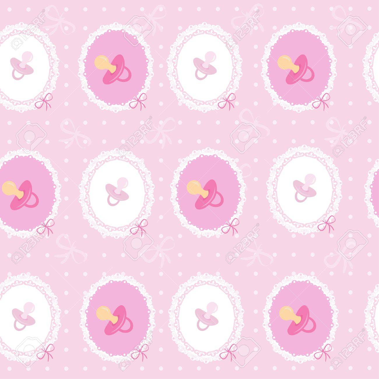 Vecteur De Fond Transparente Pour Bebe Fille Avec La Sucette Clip Art Libres De Droits Vecteurs Et Illustration Image