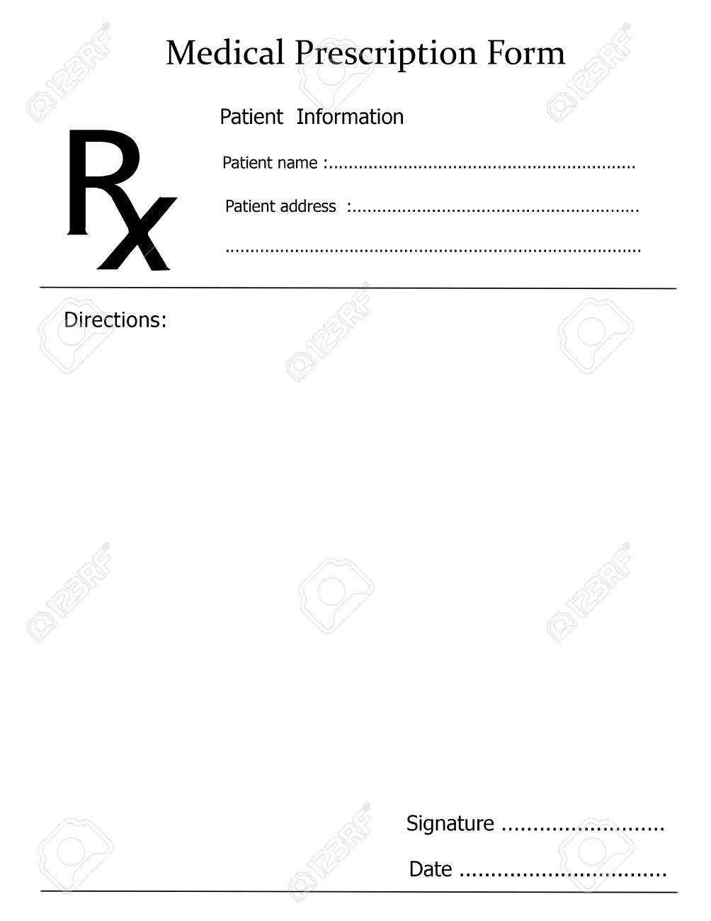 prescription note representing a doctor s medicine remedy given