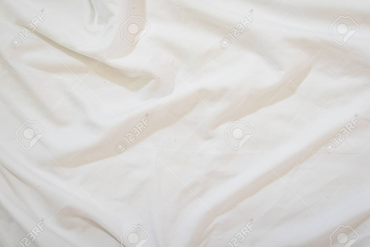 top view of bedding sheets crease white fabric wrinkle for backdrop backdrop sheets