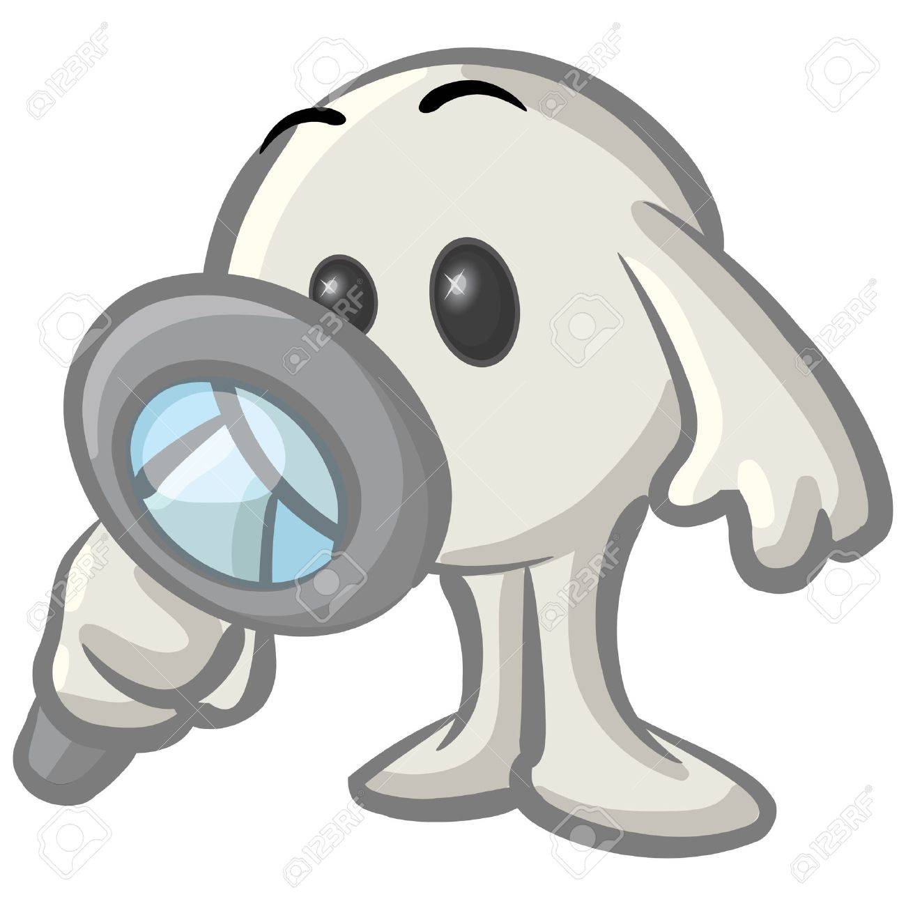 royalty free clipart bild von einem weißen konkee charakter free royalty free clipart