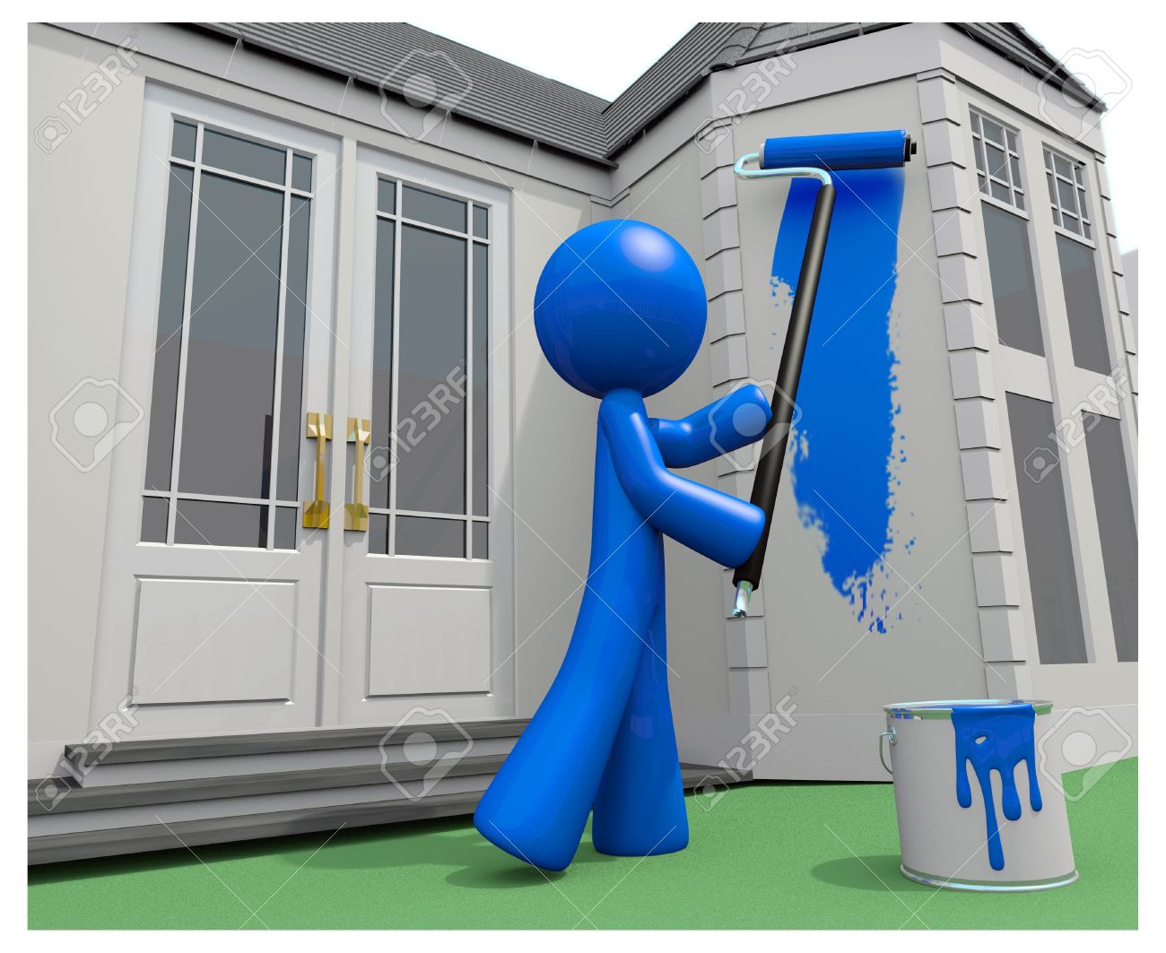 3D House Painting house painter images & stock pictures. royalty free house painter 3D House Painting house painter images & stock pictures. royalty free house painter