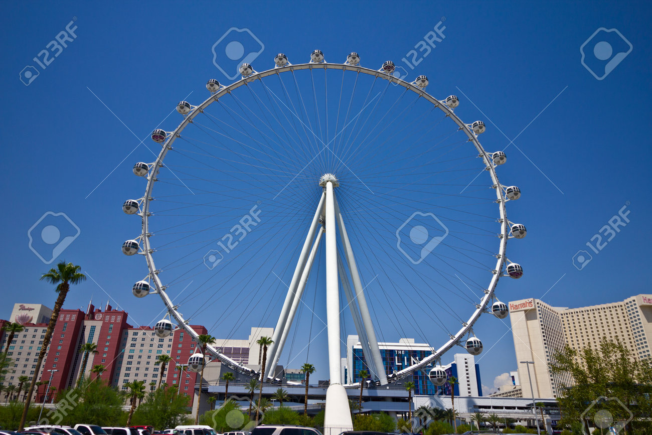 Las Vegas Circa July 16 High Roller Ferris Wheel At The Stock Photo Picture And Royalty Free Image Image
