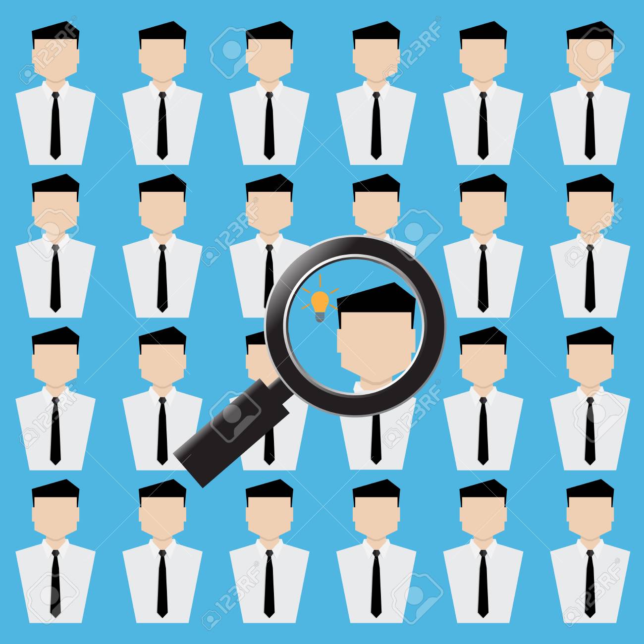 Candidat Droit De Recrutement Du Meme Diplome De Qualification Clip Art Libres De Droits Vecteurs Et Illustration Image