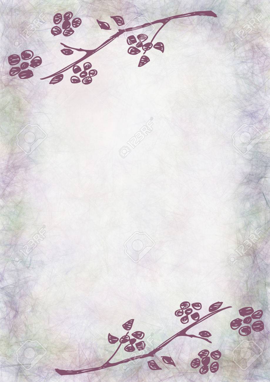 hand drawn textured floral background vintage card with flowers