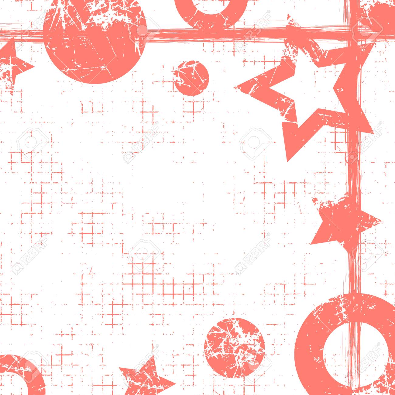 vector drawn geometric background with geometrical figures frame