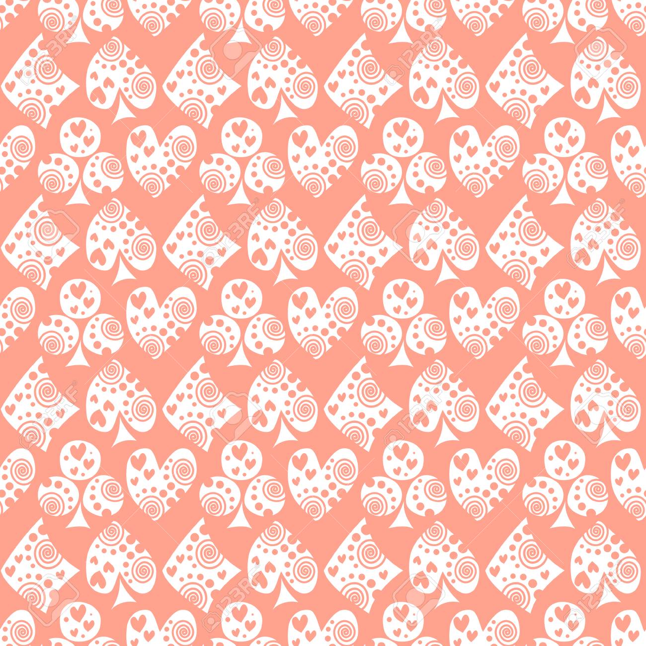 Padrao Vetorial Sem Costura Com Icones De Cartas De Reproducao Fundo Com Simbolos Desenhados A Mao Ornamento Decorativo Repetido Serie De Jogos E Jogos Padroes De Vetores Sem Costura Ilustraciones Vectoriales Clip