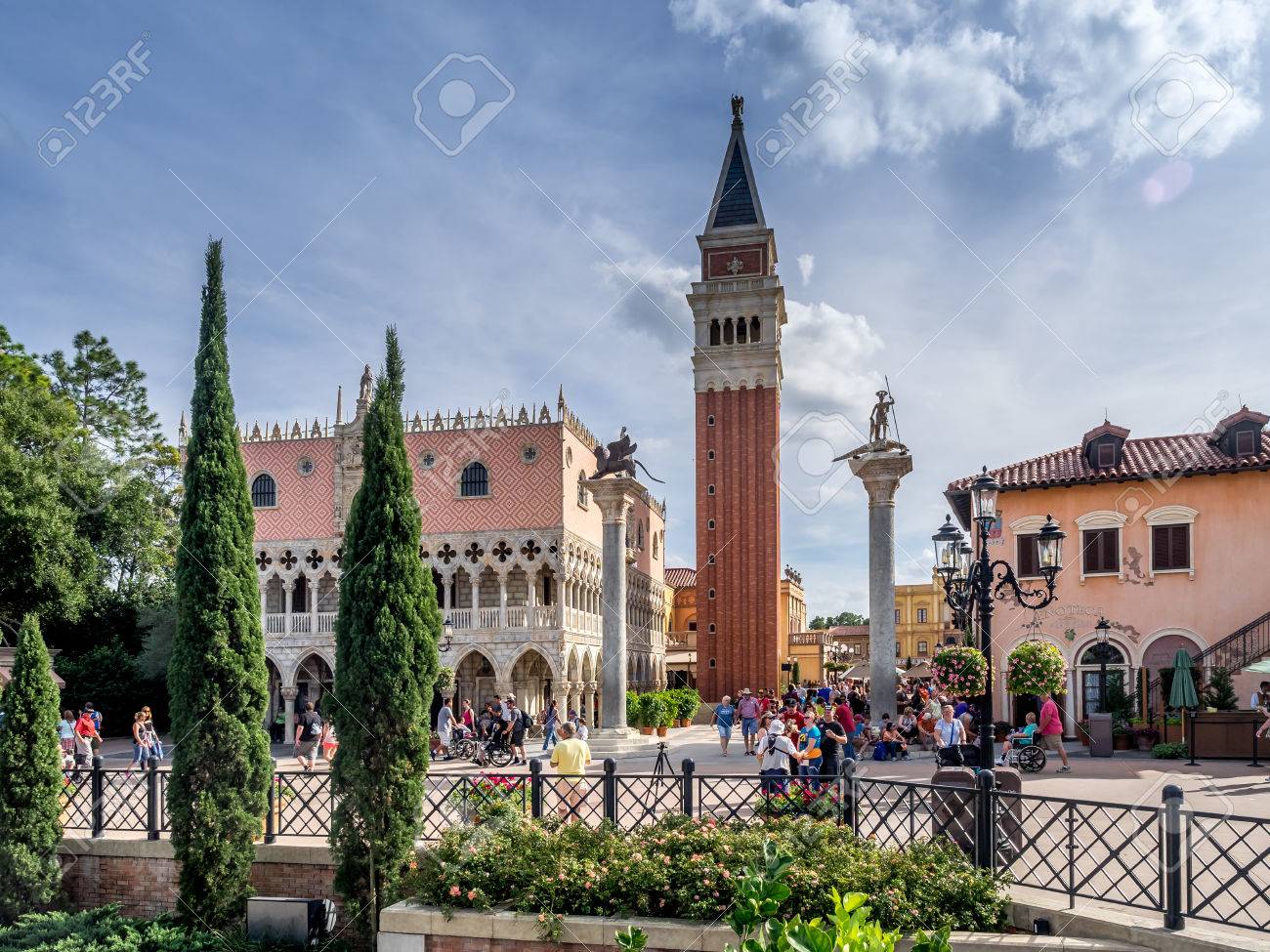 イタリア パビリオン エプコット センター ディズニー ワールドでワールド ショーケース の写真素材 画像素材 Image