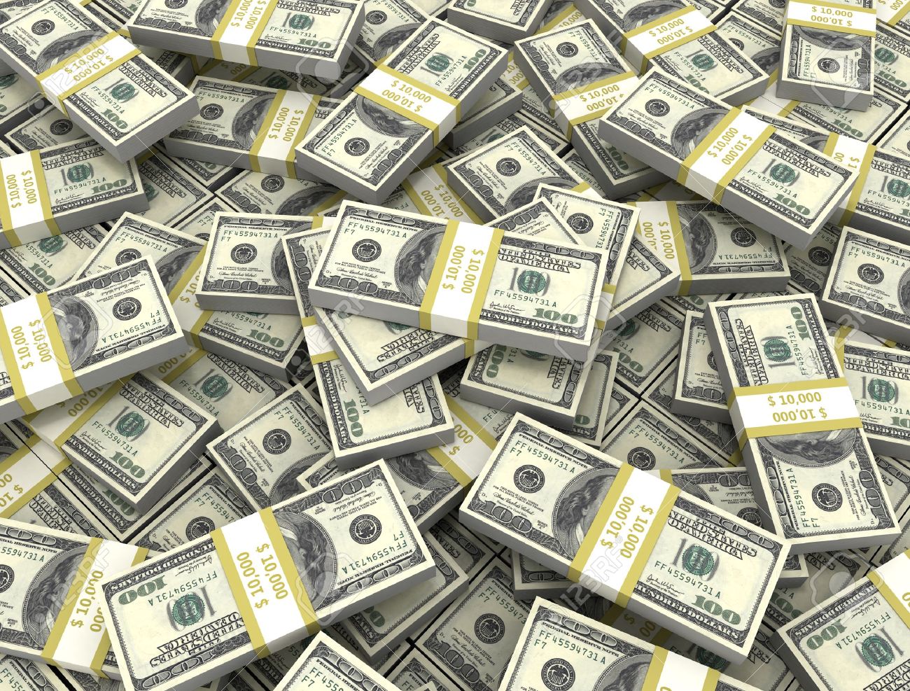 Money Background Large Group Of Bundles Stock Photo Picture And