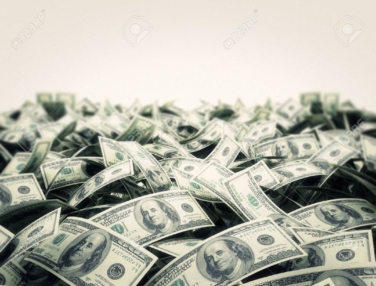 Money background with white copy space area - 54898565 Money background with white copy space area - 54898565