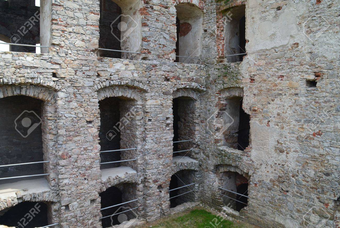 stock photo ujazd poland may 29 2016 castle ruins krzyztopor in ujazd near opatow in poland