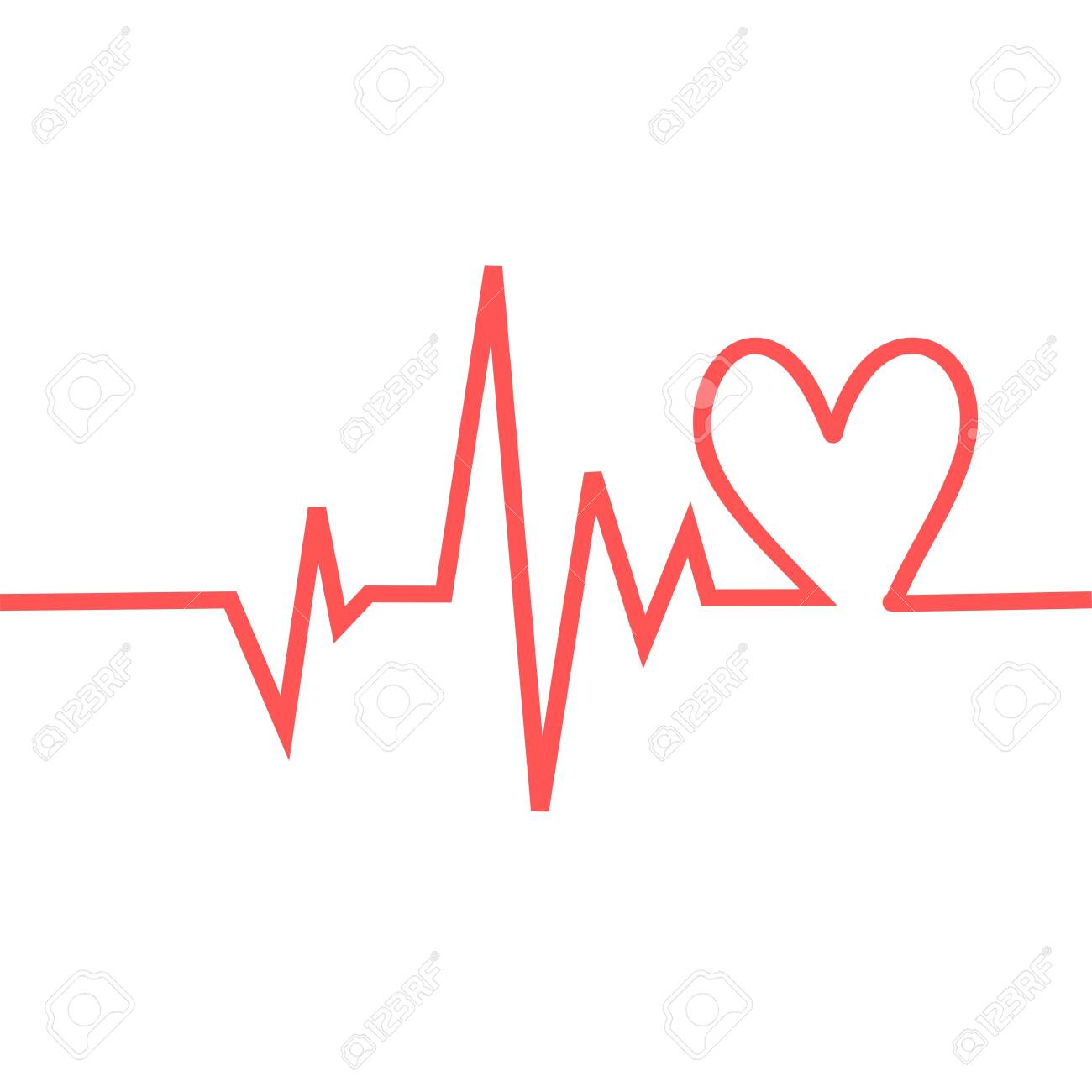 Heartbeat Icon Heart Pulse Cardiogram Beautiful Healthcare Royalty Free Cliparts Vectors And Stock Illustration Image 140613398