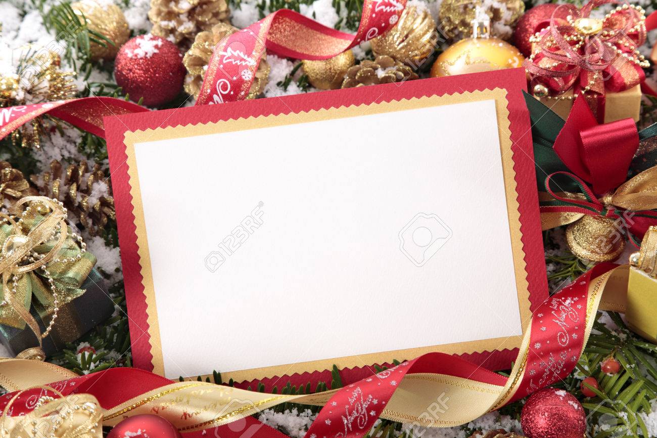 blank christmas invitation