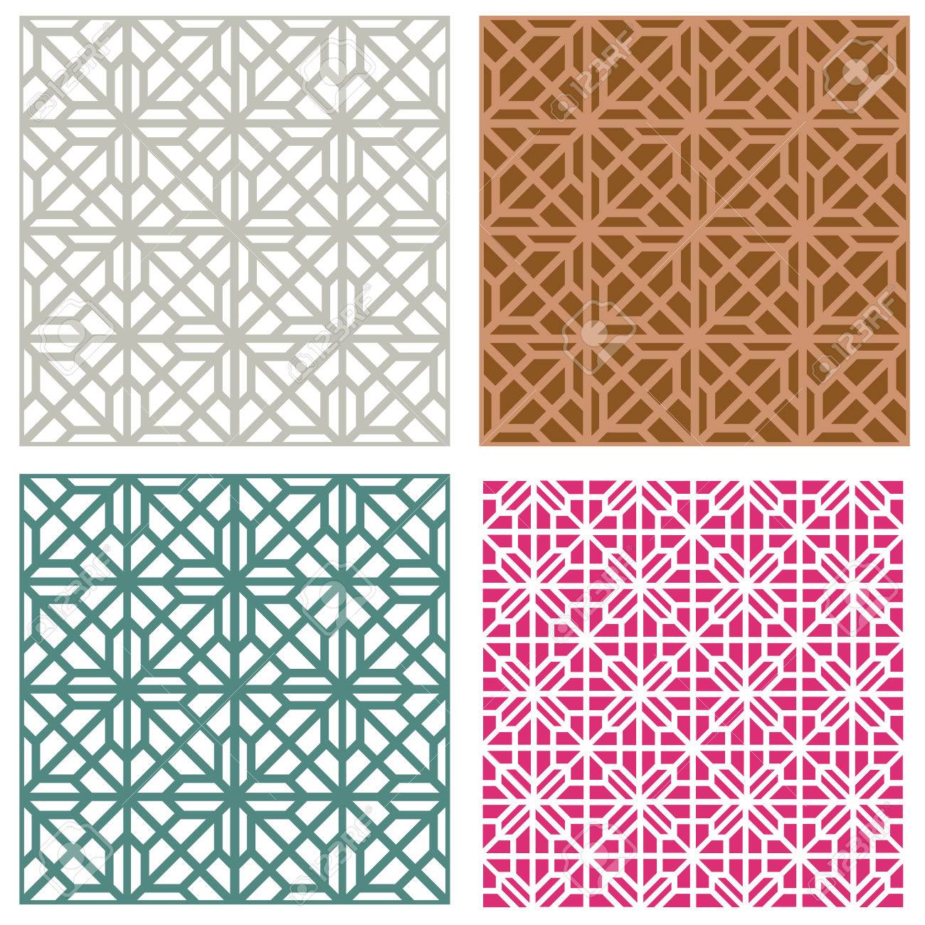 シームレス実線モダンな韓国風のベクトルのイラスト素材 ベクタ Image