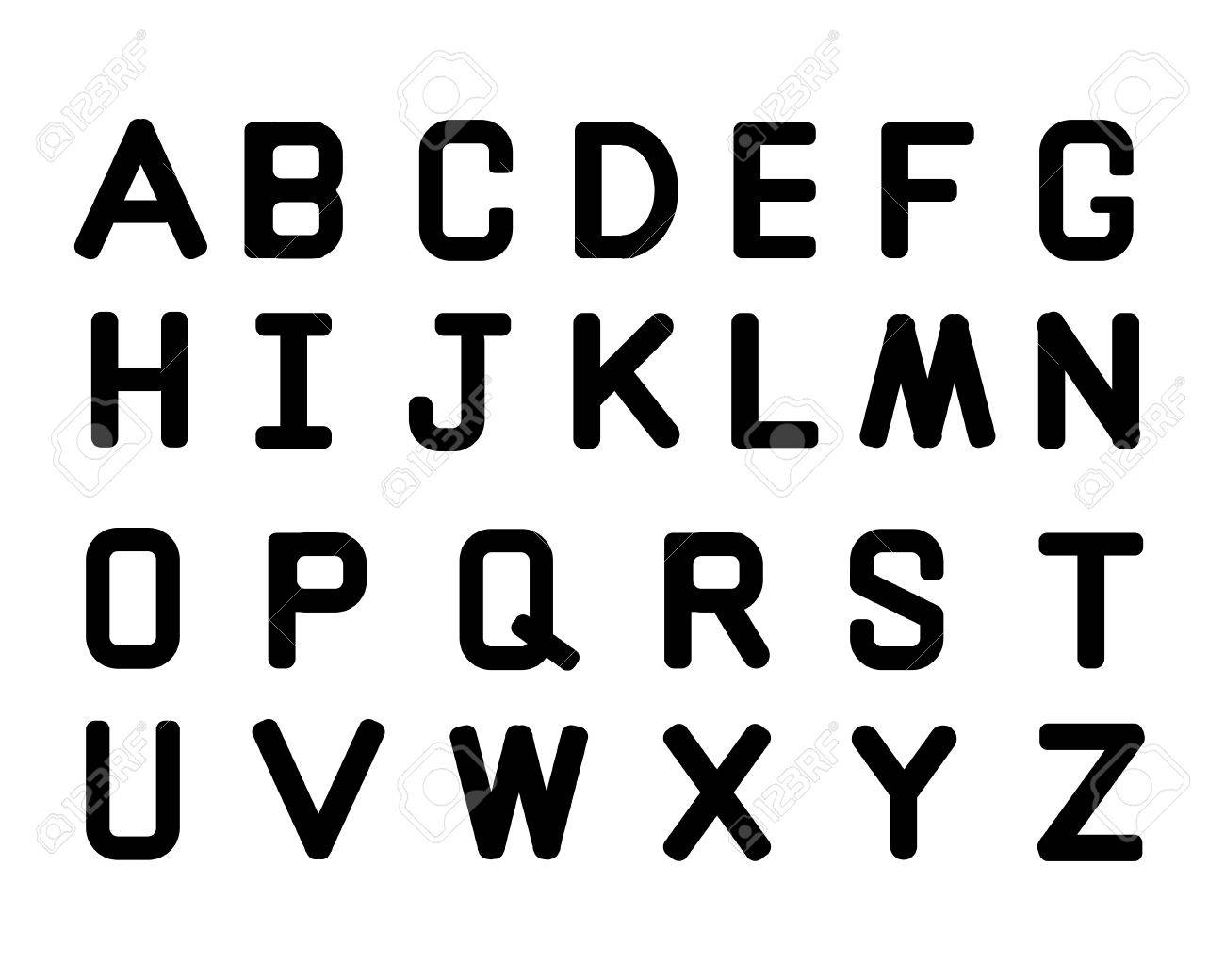 幾何学的な日本語太字フォント セットのシルエットのベクターのイラスト素材 ベクタ Image