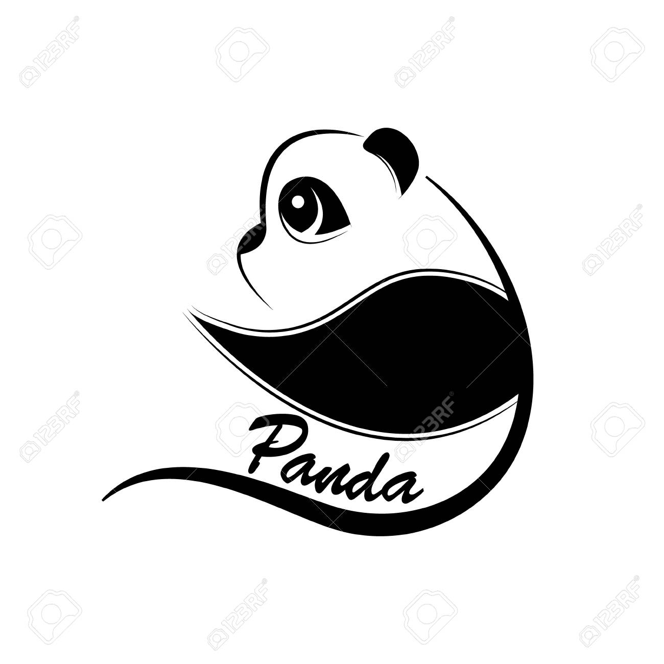 panda logo design vector royalty free cliparts vectors and stock panda logo