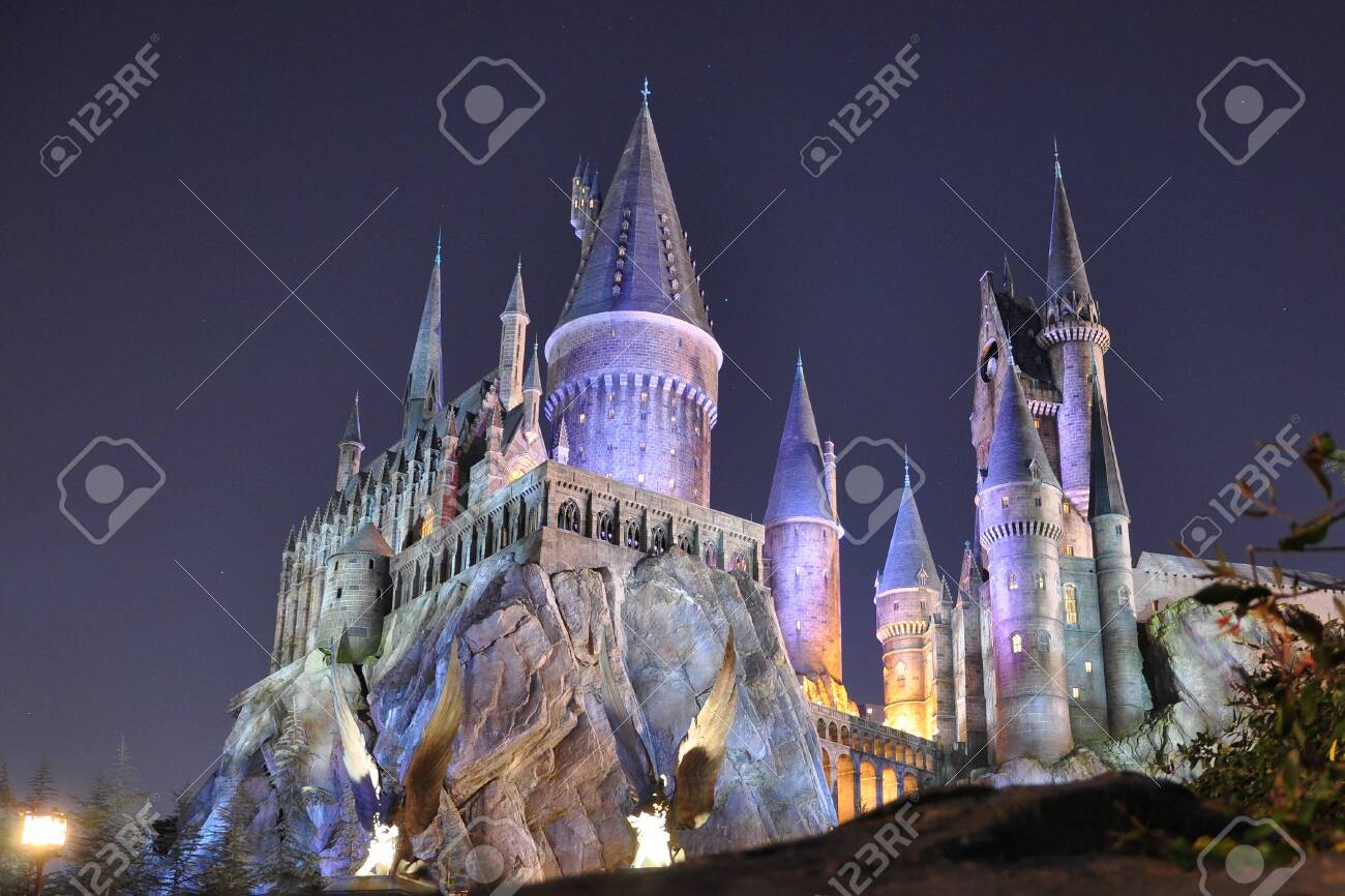 Harry Potter Castle In The Wizarding World Of Harry Potter In Stock Photo Picture And Royalty Free Image Image