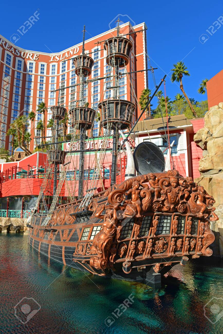 Treasure Island Is A Luxury Resort And Casino On Las Vegas Strip In Las  Vegas, Nevada NV, USA. The Hotel Has Caribbean Pirates Theme. Stock Photo,  Picture and Royalty Free Image. Image, image size:867x1300