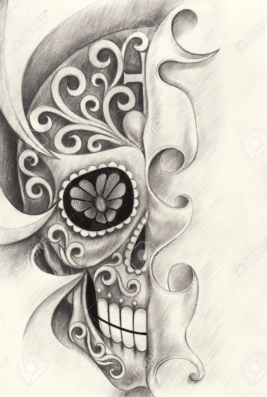 Cráneo Día Arte Del Tatuaje Del Festival Muerto. Mano Dibujo A Lápiz Sobre Papel. Fotos, Retratos, Imágenes Y Fotografía De Archivo Libres De Derecho. Image 41434412. Cráneo Día Arte Del Tatuaje Del Festival Muerto. Mano Dibujo A Lápiz Sobre Papel. Fotos, Retratos, Imágenes Y Fotografía De Archivo Libres De Derecho. Image 41434412.