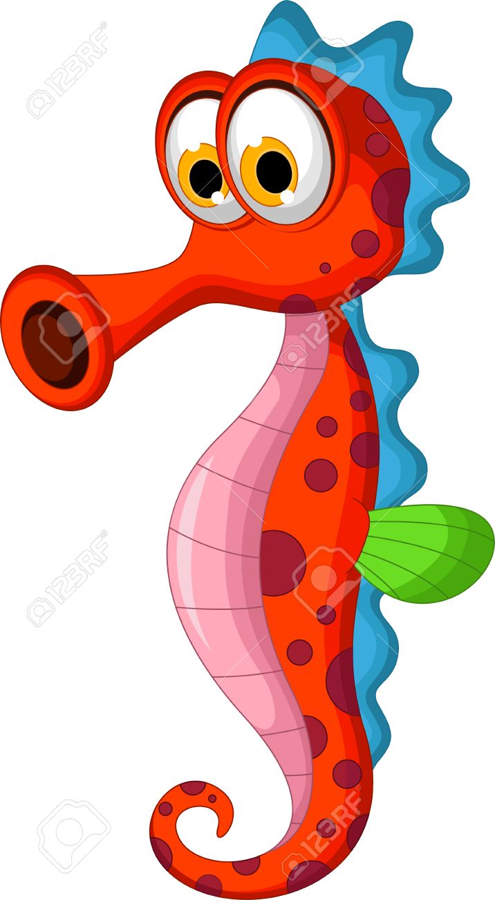 Cute Cartoon Sea Horse Royalty Free Cliparts Vectors And Stock Illustration Image 38014980