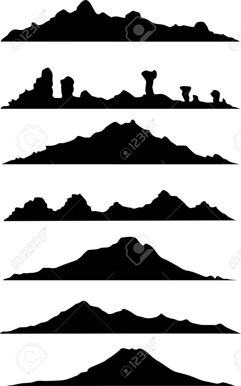 Collection Mountain Silhouette For You Design Royalty Free SVG, Cliparts,  Vectors, and Stock Illustration. Image 56486164., image size:813x1300