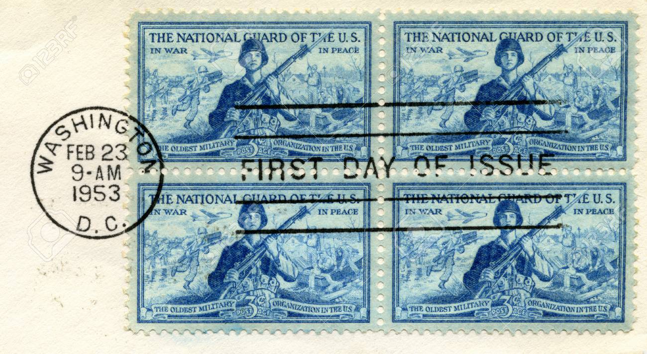 u s postage stamps commemorating the u s national guard stamps