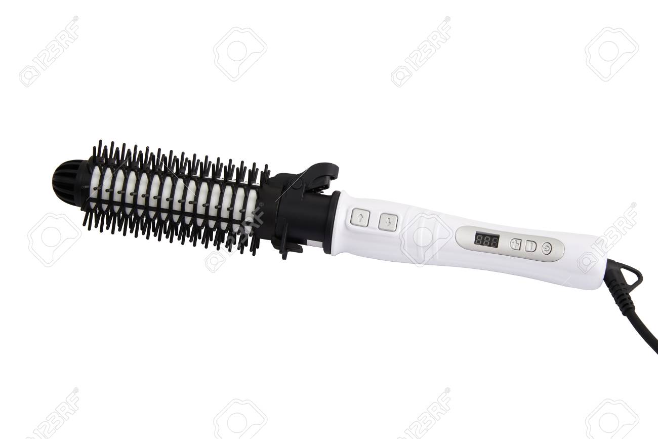 round brush curling iron