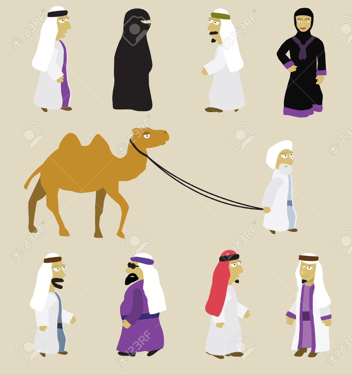 アラブ人 のイラスト素材 ベクタ Image