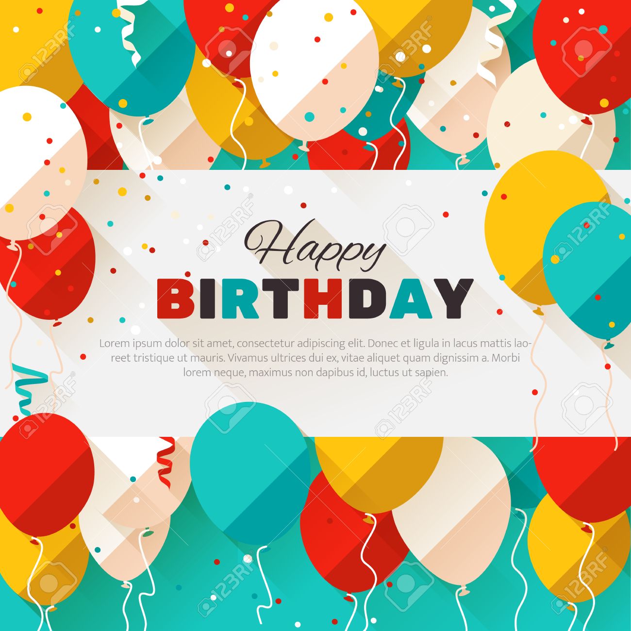happy birthday flyer